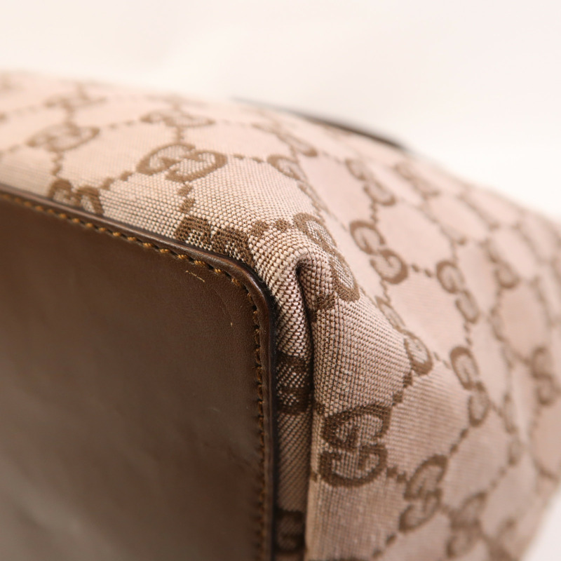 GUCCI 帆布Tote Bag金扣肩背袋-10