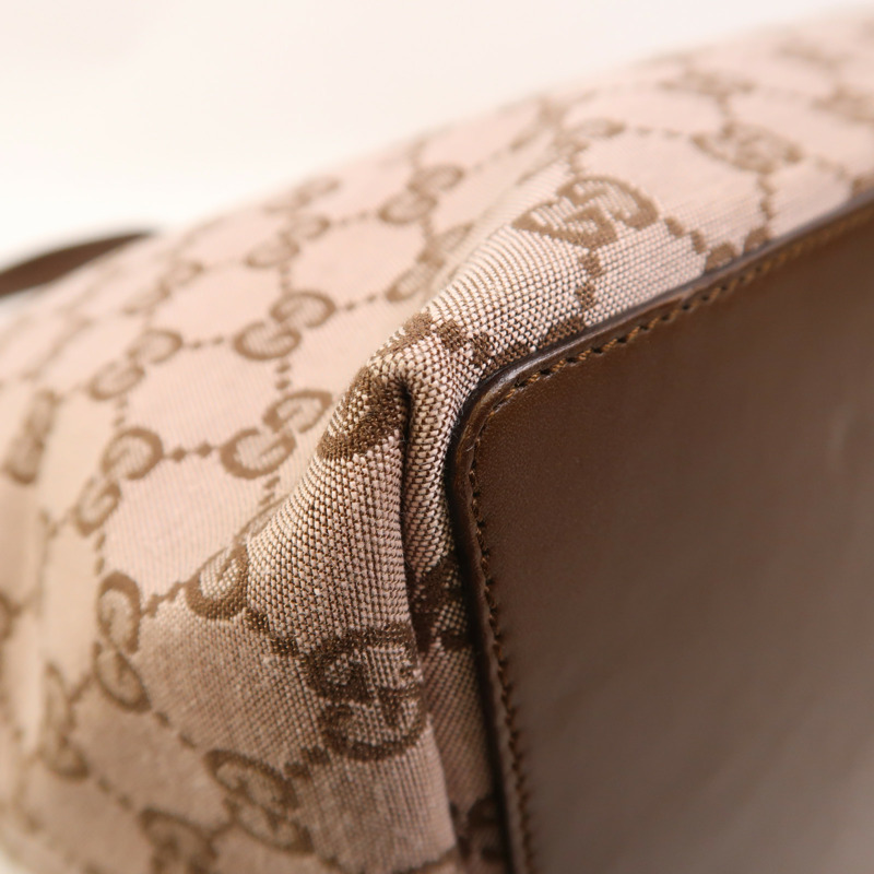 GUCCI 帆布Tote Bag金扣肩背袋-11