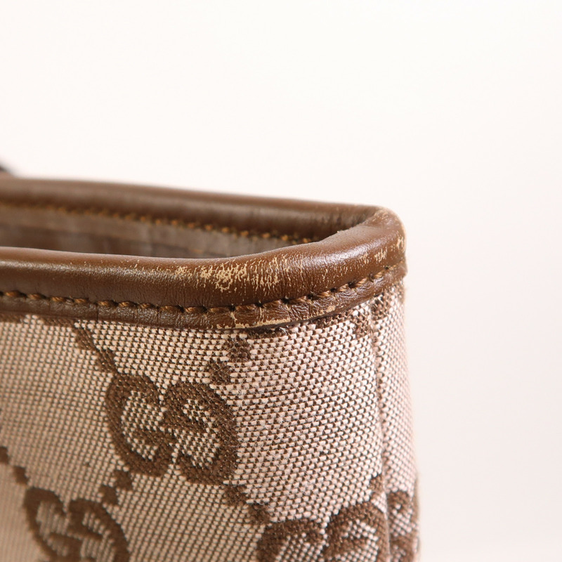 GUCCI 帆布Tote Bag金扣肩背袋-13