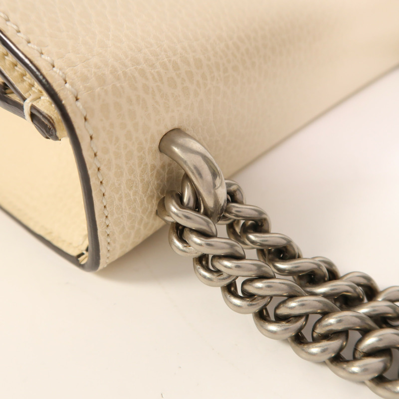 GUCCI 牛皮皮革Dionysus鏈帶肩背袋-18