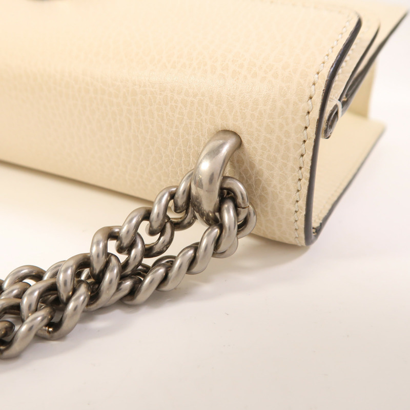 GUCCI 牛皮皮革Dionysus鏈帶肩背袋-19