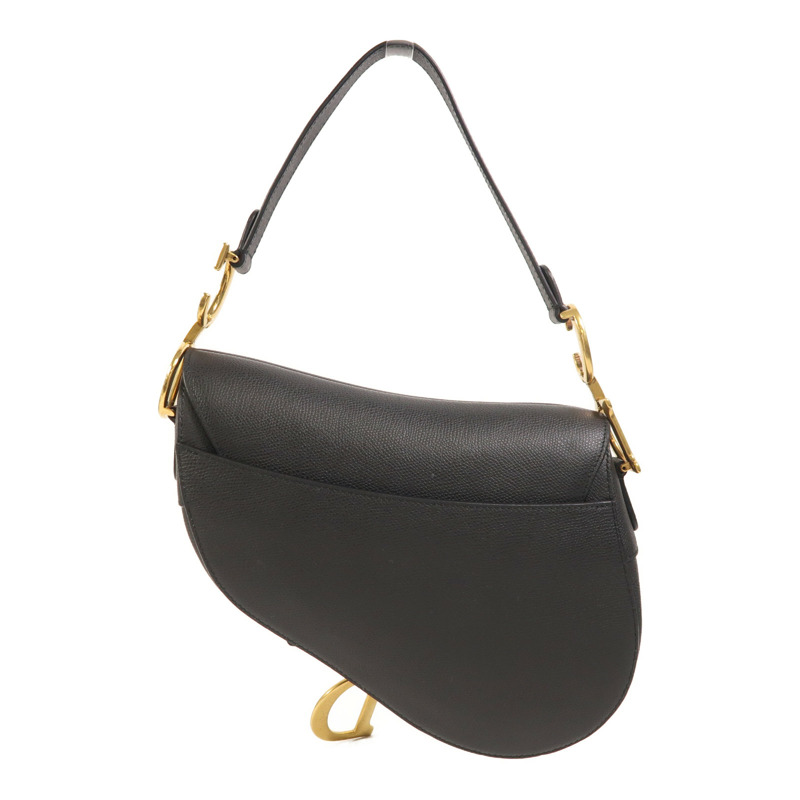 Dior 牛皮皮革Saddle Medium金扣肩背袋-1