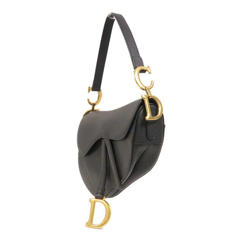 Dior 牛皮皮革Saddle Medium金扣肩背袋-2