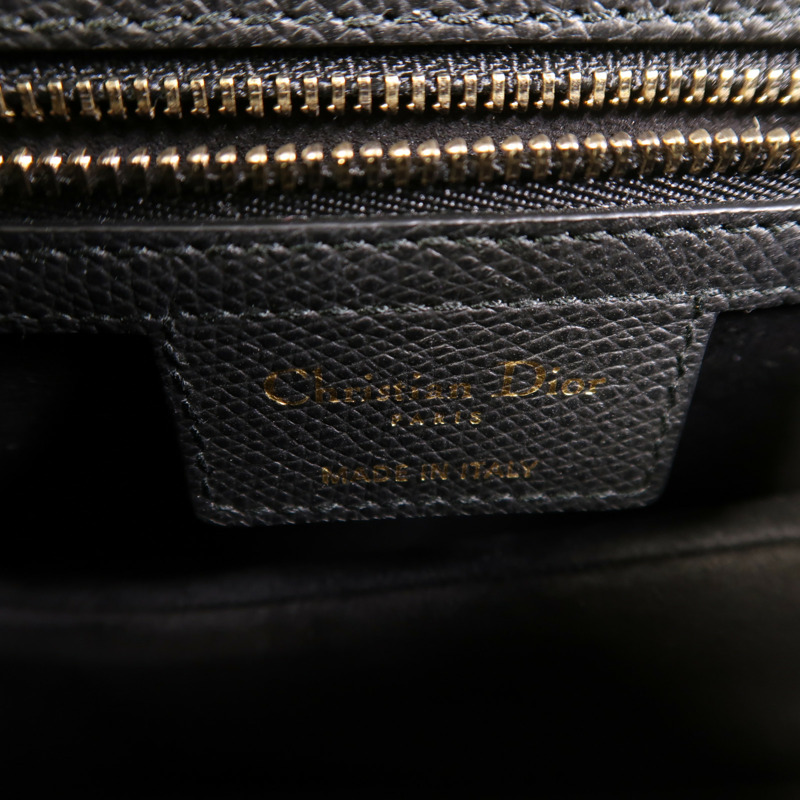 Dior 牛皮皮革Saddle Medium金扣肩背袋-5