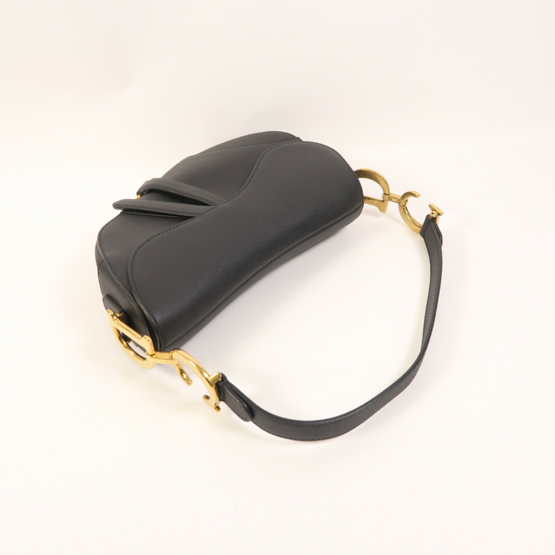 Dior 牛皮皮革Saddle Medium金扣肩背袋-8