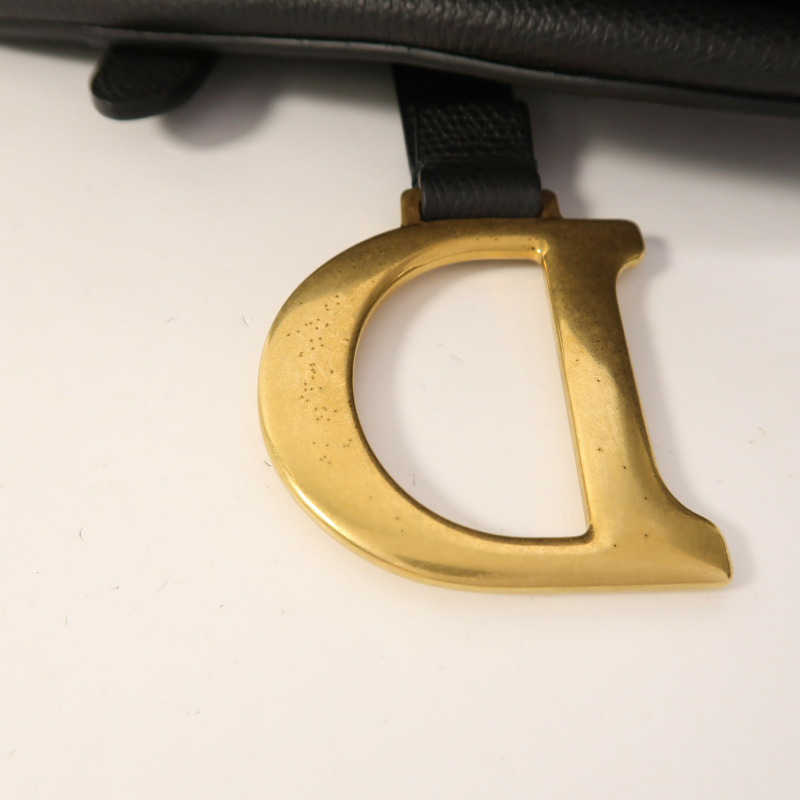 Dior 牛皮皮革Saddle Medium金扣肩背袋-14