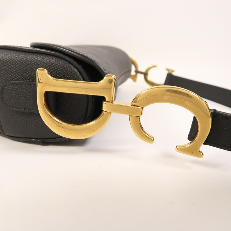 Dior 牛皮皮革Saddle Medium金扣肩背袋-15