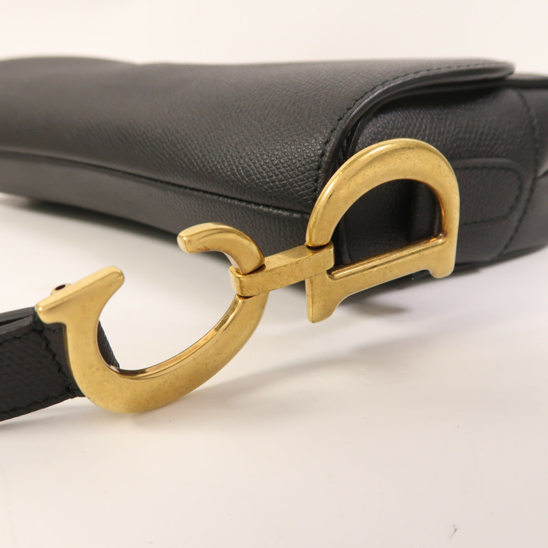 Dior 牛皮皮革Saddle Medium金扣肩背袋-16