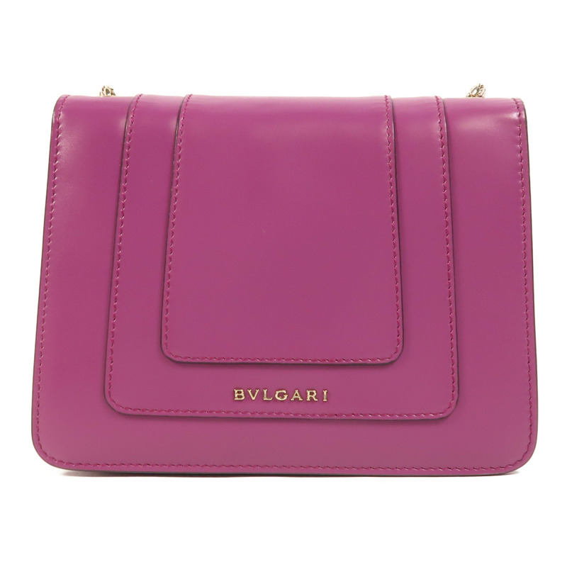 BVLGARI 牛皮皮革Serpenti Forever鏈帶肩背袋-1