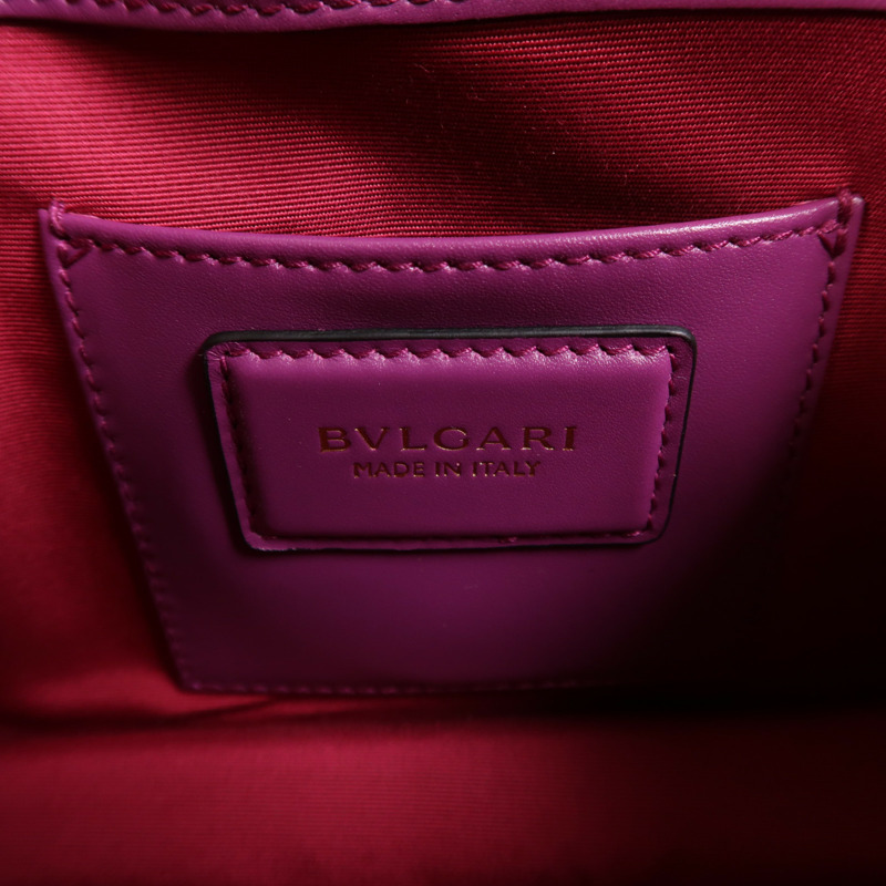 BVLGARI 牛皮皮革Serpenti Forever鏈帶肩背袋-5