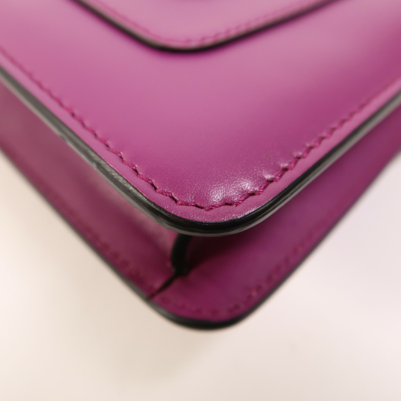 BVLGARI 牛皮皮革Serpenti Forever鏈帶肩背袋-12