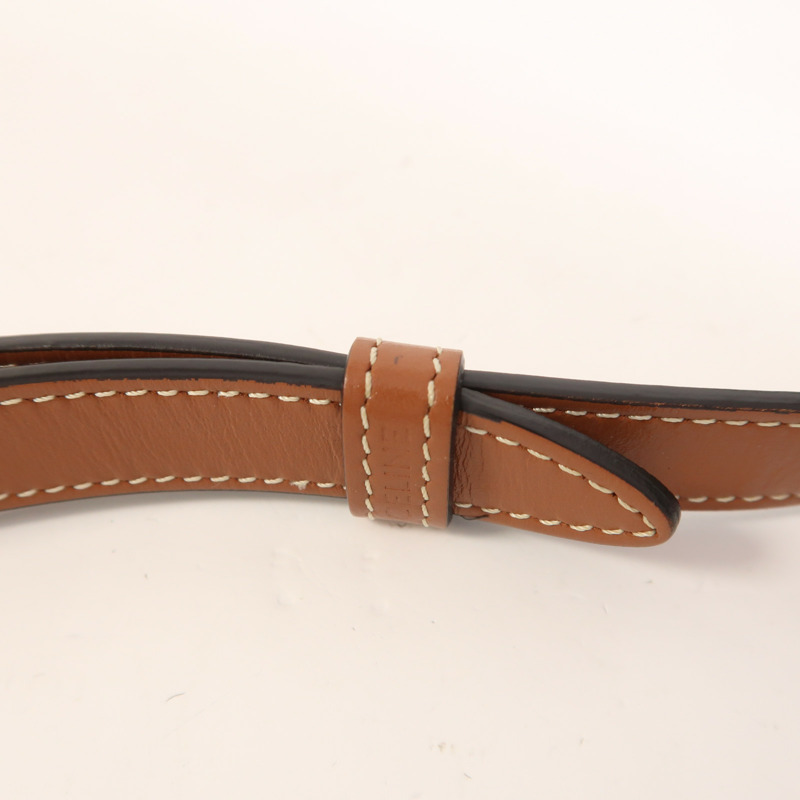 CELINE 塗層帆布Folco金扣肩背袋-13