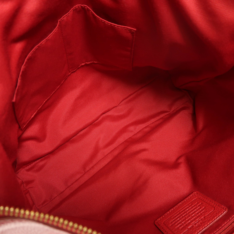 COACH 牛皮皮革2 Way Shoulder金扣手挽肩背兩用袋-4