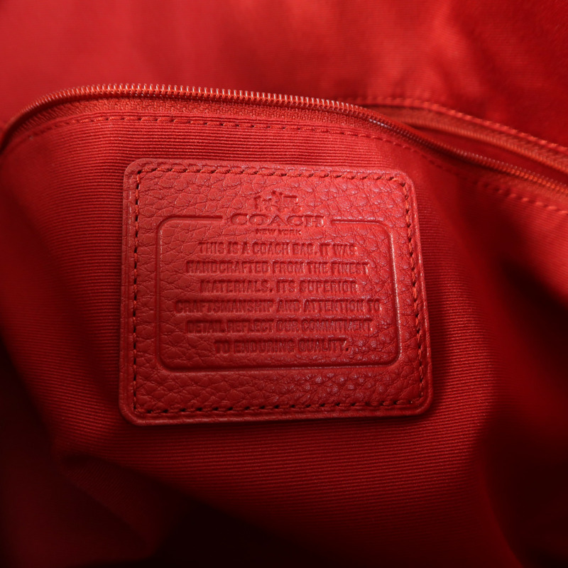 COACH 牛皮皮革2 Way Shoulder金扣手挽肩背兩用袋-5