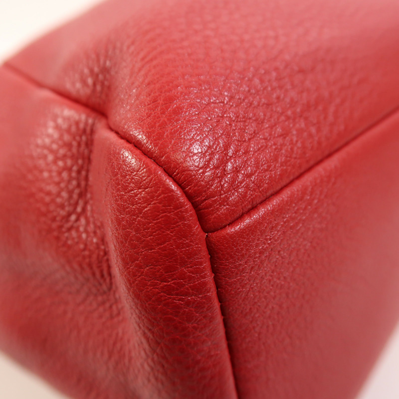 COACH 牛皮皮革2 Way Shoulder金扣手挽肩背兩用袋-10