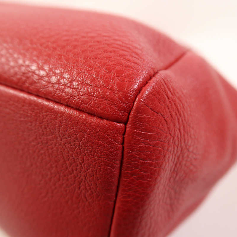 COACH 牛皮皮革2 Way Shoulder金扣手挽肩背兩用袋-11