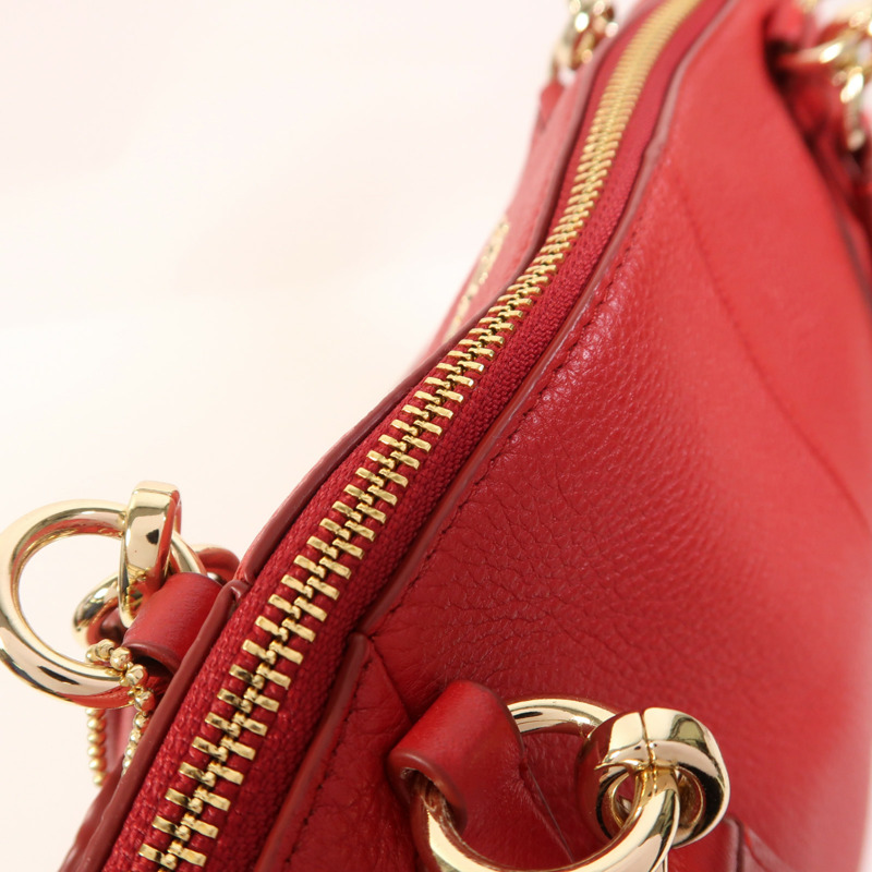 COACH 牛皮皮革2 Way Shoulder金扣手挽肩背兩用袋-15