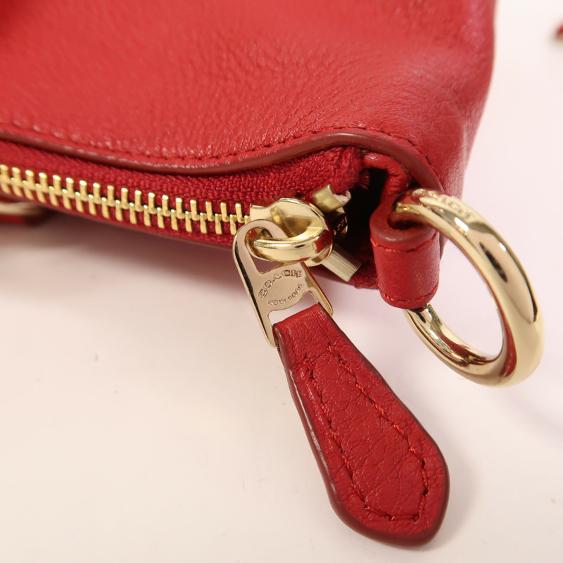 COACH 牛皮皮革2 Way Shoulder金扣手挽肩背兩用袋-16