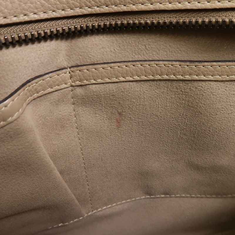 CELINE 牛皮皮革Micro Luggage銀扣手挽袋-13