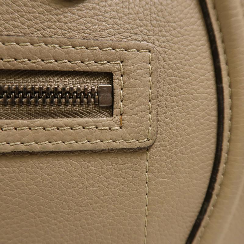 CELINE 牛皮皮革Micro Luggage銀扣手挽袋-20