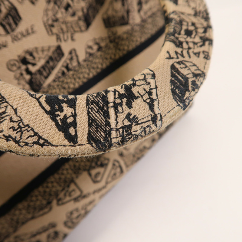 Dior 帆布Lady Dior D Lite Medium金扣手挽肩背兩用袋-16