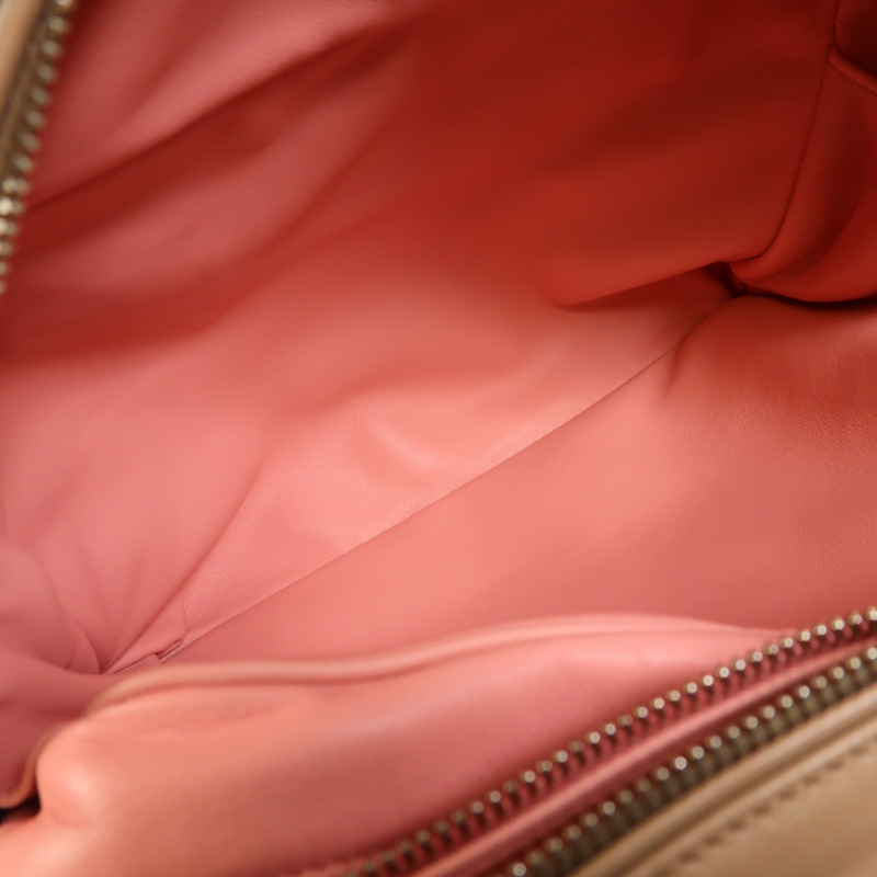 PRADA 羊皮皮革2 Way Shoulder銀扣手挽肩背兩用袋-4