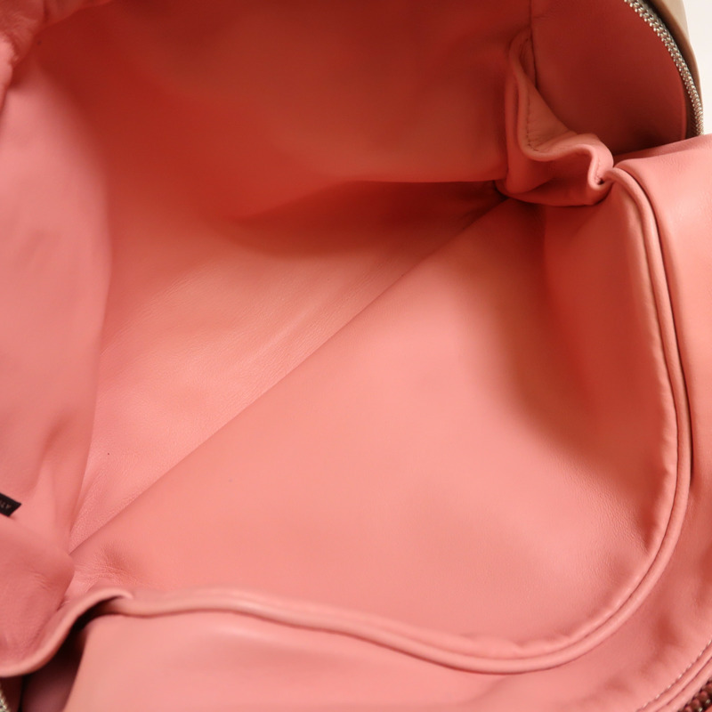 PRADA 羊皮皮革2 Way Shoulder銀扣手挽肩背兩用袋-5