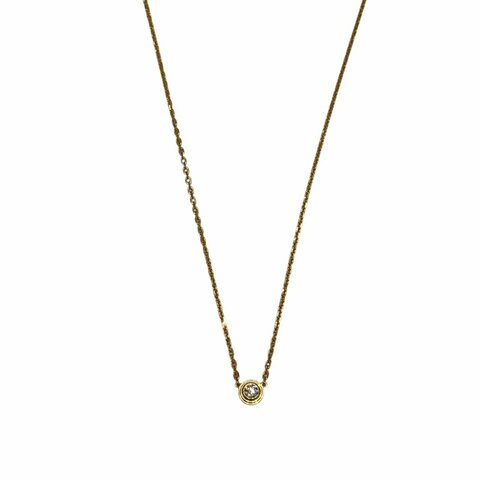 CARTIER 卡地亞 D'Amour XS 18K 鑽石 項鍊 YG