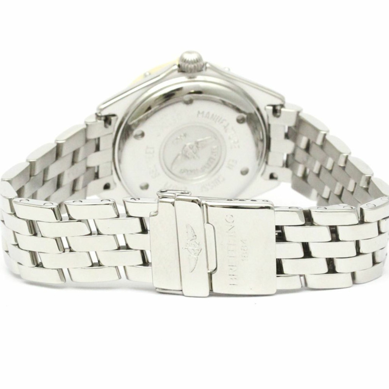 百年靈 Lady J 18K 金鋼石英女士腕錶 D52065 拋光-4