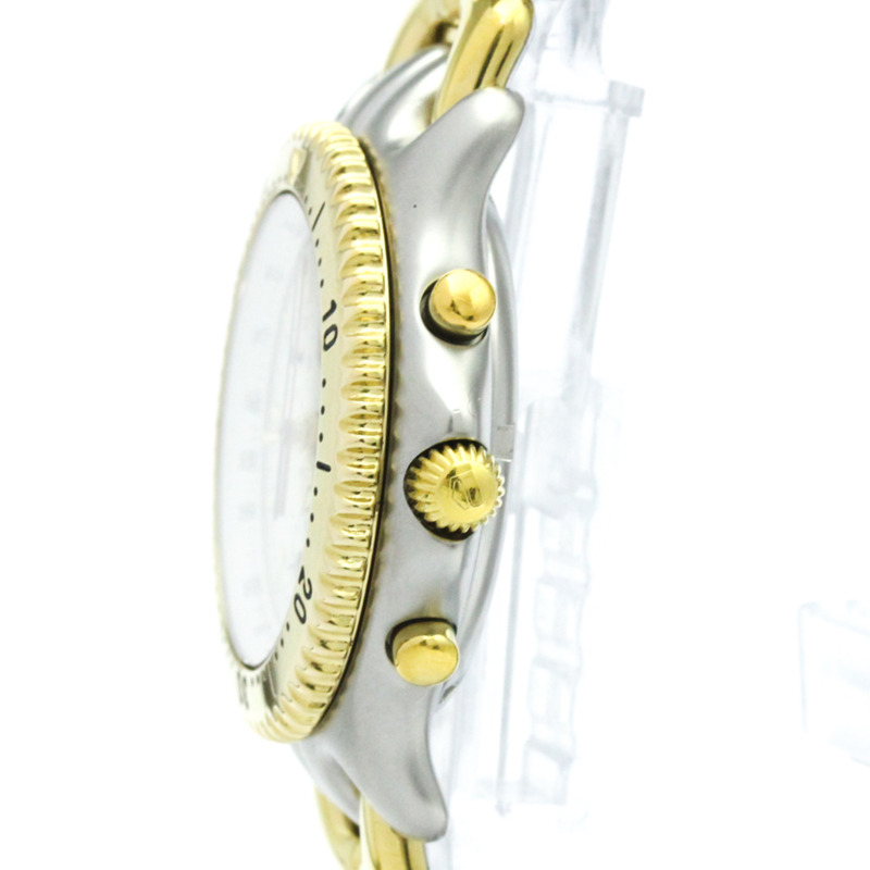 TAG HEUER Sel計時碼錶鍍金鋼男錶S35.006拋光-3