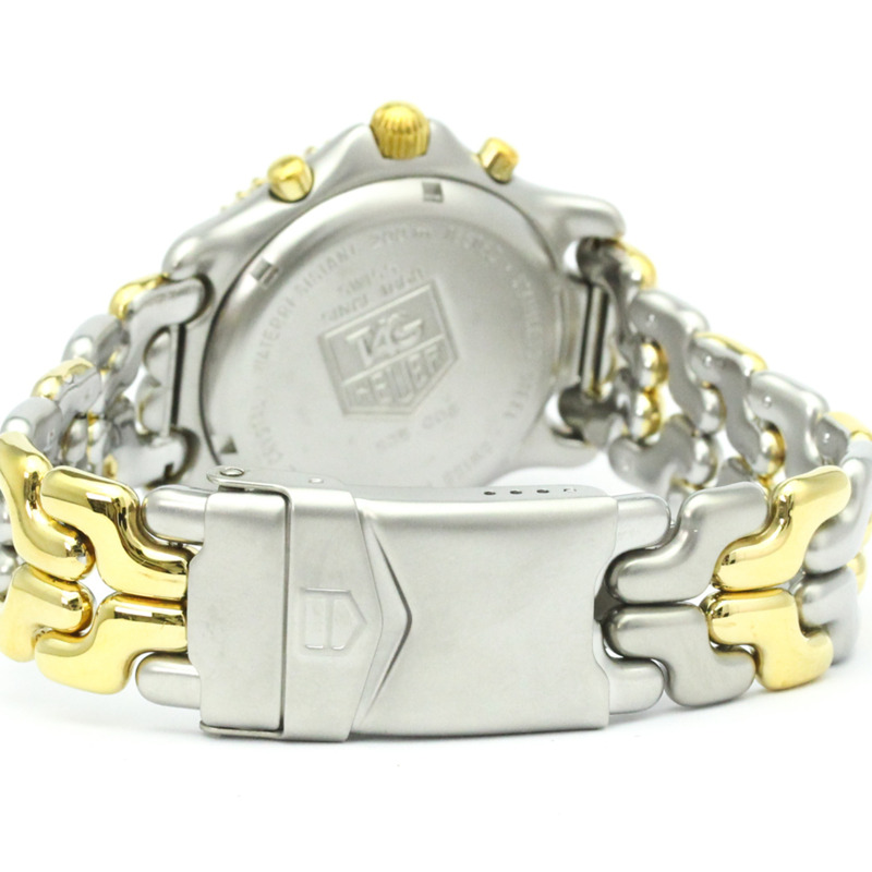 TAG HEUER Sel計時碼錶鍍金鋼男錶S35.006拋光-4