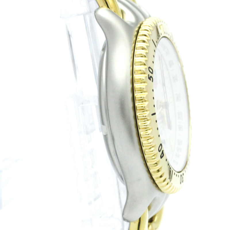 TAG HEUER Sel計時碼錶鍍金鋼男錶S35.006拋光-7