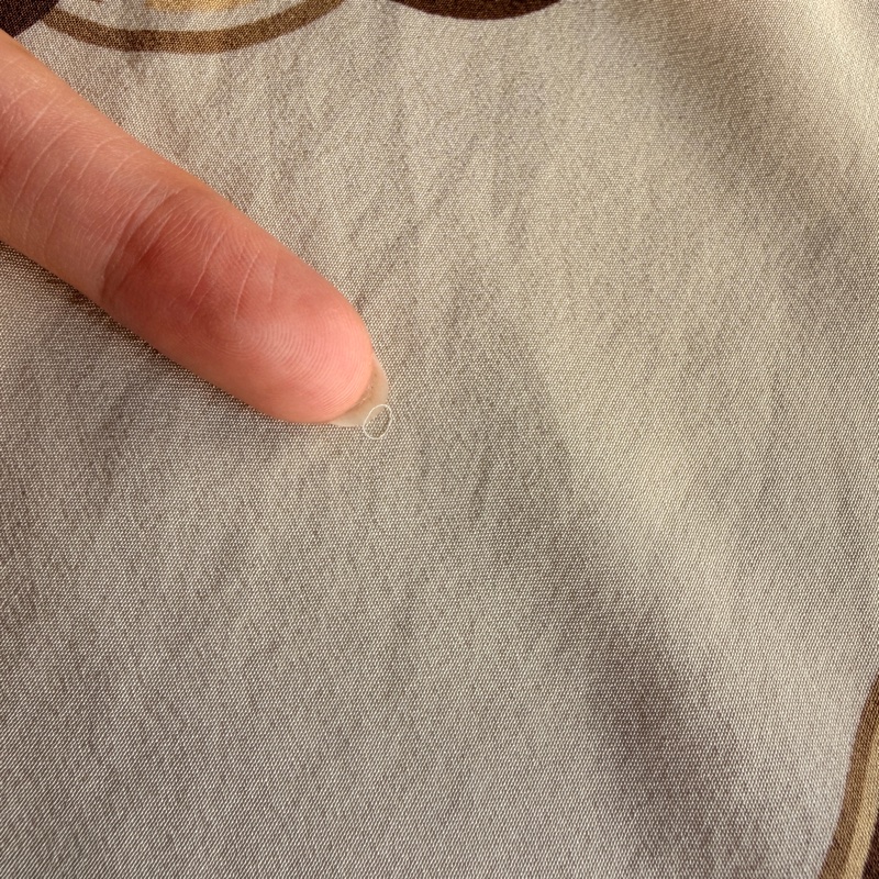 Celine 純絲質圍巾 絲巾 領巾 頭巾 米色 凱旋門-13