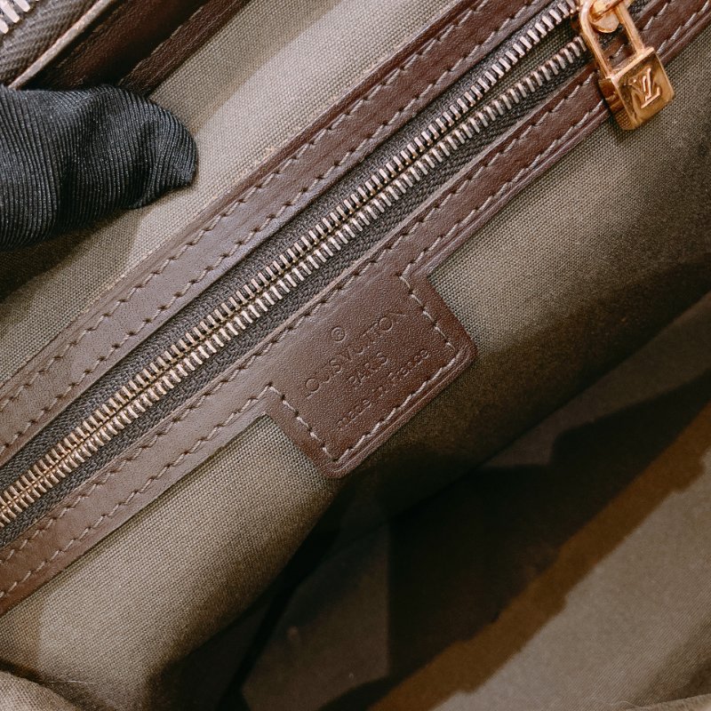 TW4725  Louis Vuitton路易威登 綠色經典花紋 中古帆布手提包 Monogram Canvas Mini Lin Josephine Bag-18