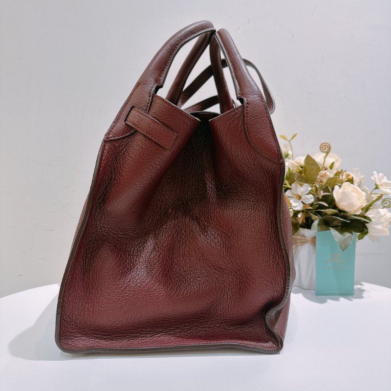 TW4725 Celine 塞琳 手提 斜肩包 酒紅色 全皮 Medium Big Bag Burgundy-2