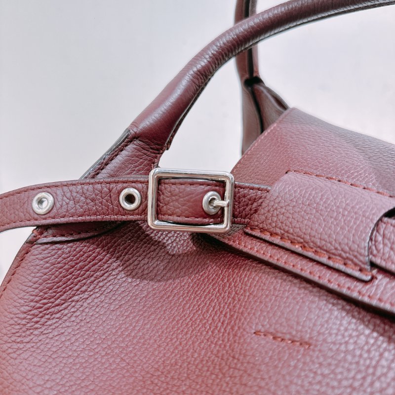 TW4725 Celine 塞琳 手提 斜肩包 酒紅色 全皮 Medium Big Bag Burgundy-4