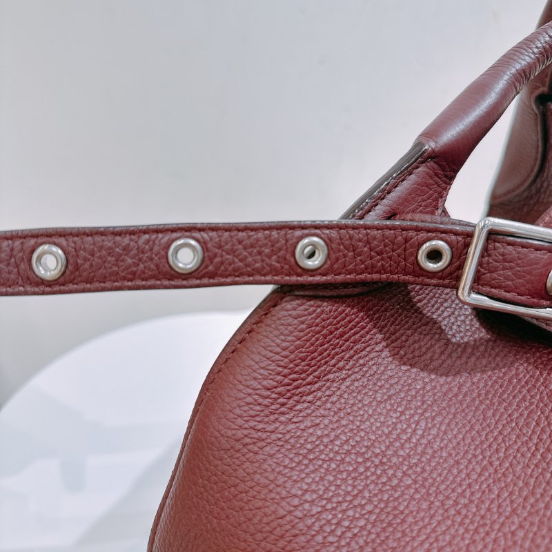 TW4725 Celine 塞琳 手提 斜肩包 酒紅色 全皮 Medium Big Bag Burgundy-5