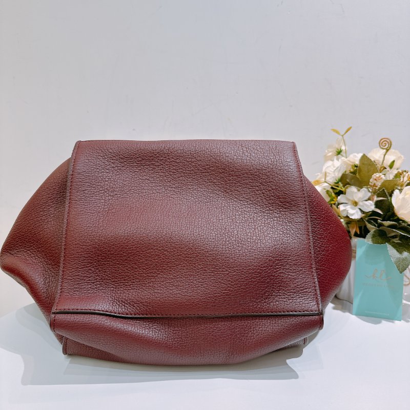 TW4725 Celine 塞琳 手提 斜肩包 酒紅色 全皮 Medium Big Bag Burgundy-7