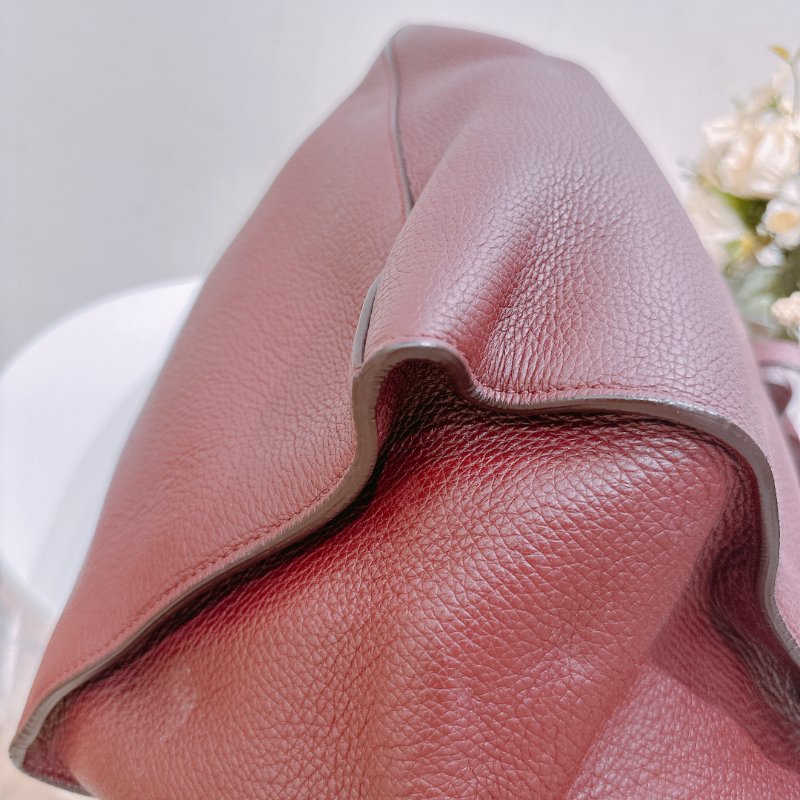 TW4725 Celine 塞琳 手提 斜肩包 酒紅色 全皮 Medium Big Bag Burgundy-9
