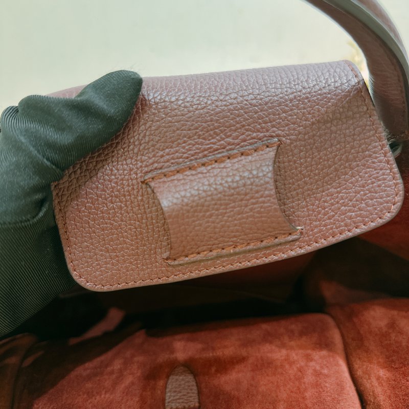 TW4725 Celine 塞琳 手提 斜肩包 酒紅色 全皮 Medium Big Bag Burgundy-12