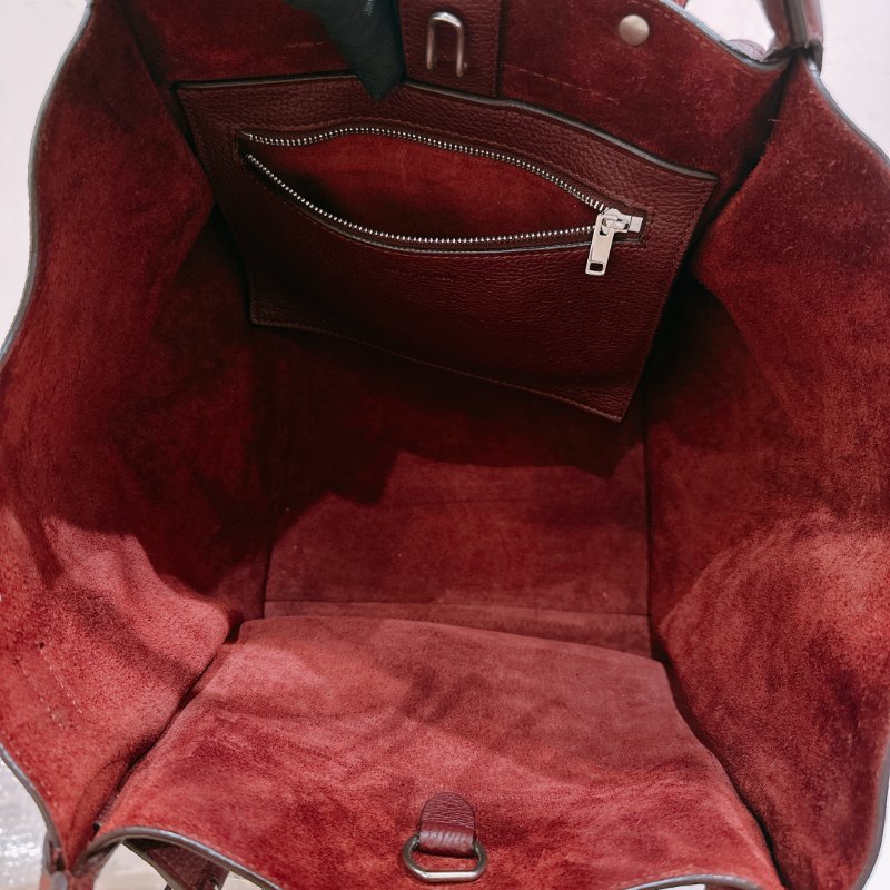 TW4725 Celine 塞琳 手提 斜肩包 酒紅色 全皮 Medium Big Bag Burgundy-13