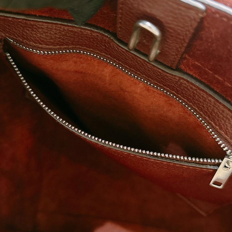 TW4725 Celine 塞琳 手提 斜肩包 酒紅色 全皮 Medium Big Bag Burgundy-14