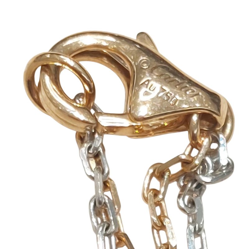 CARTIER 卡地亞 B7219700 LOVE THREE-HOOP NECKLACE 18K 項鍊 PG WG YG-4