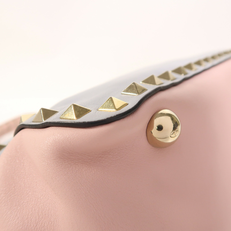 Valentino 羊皮皮革2 Way Shoulder金扣手挽肩背兩用袋-12