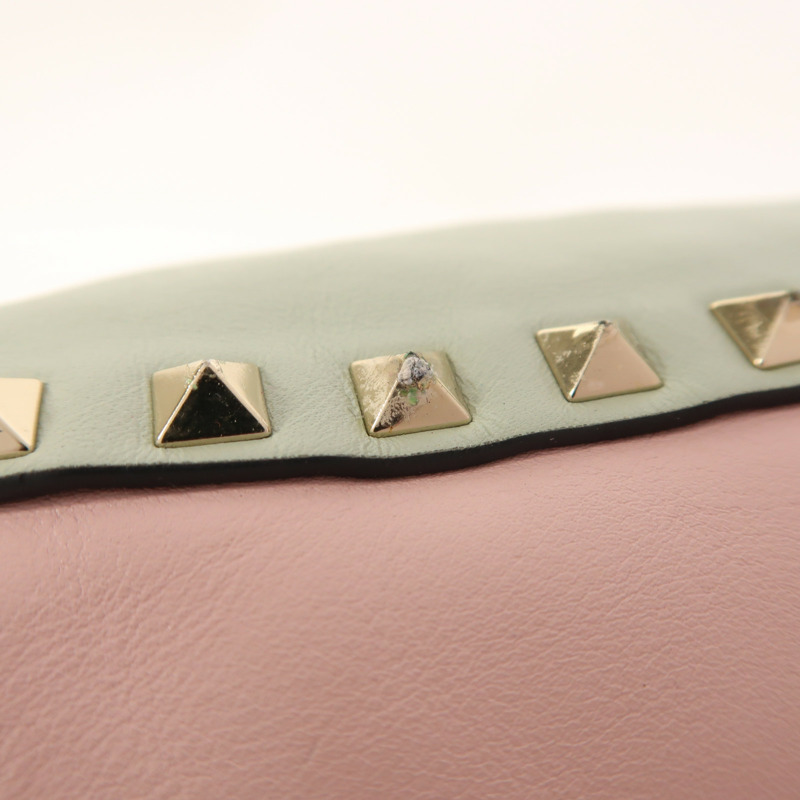 Valentino 羊皮皮革2 Way Shoulder金扣手挽肩背兩用袋-13