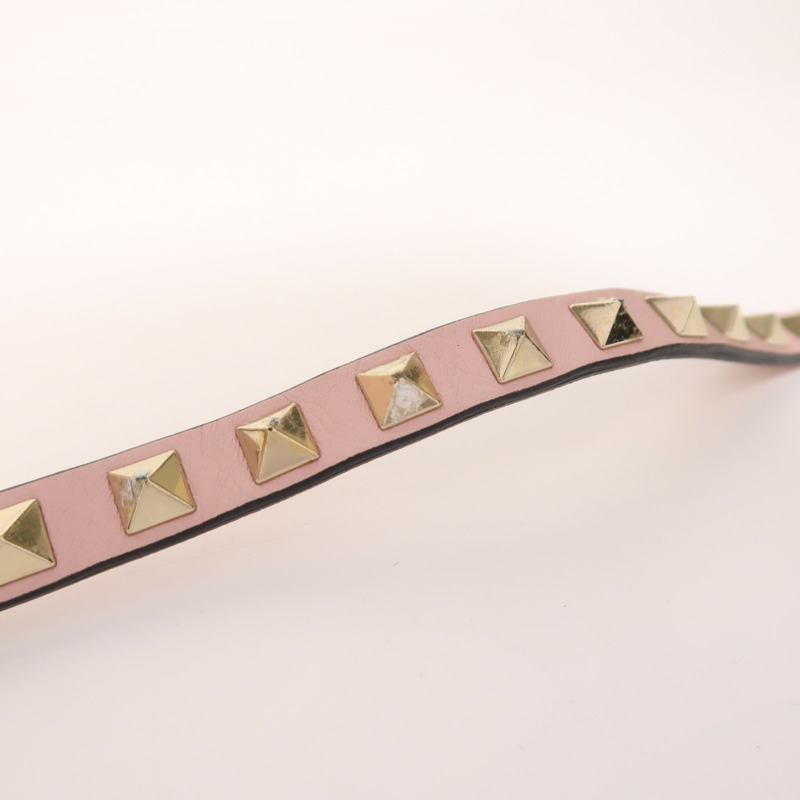 Valentino 羊皮皮革2 Way Shoulder金扣手挽肩背兩用袋-17