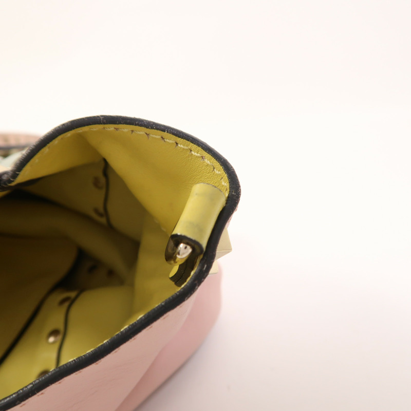 Valentino 羊皮皮革2 Way Shoulder金扣手挽肩背兩用袋-23