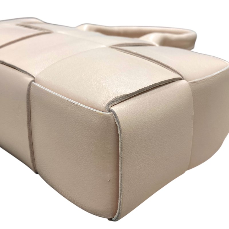 BOTTEGA VENETA 寶緹嘉 EAST-WEST ARCO TOTE BAG MINI 迷你編織格紋托特包 粉色 金釦-7