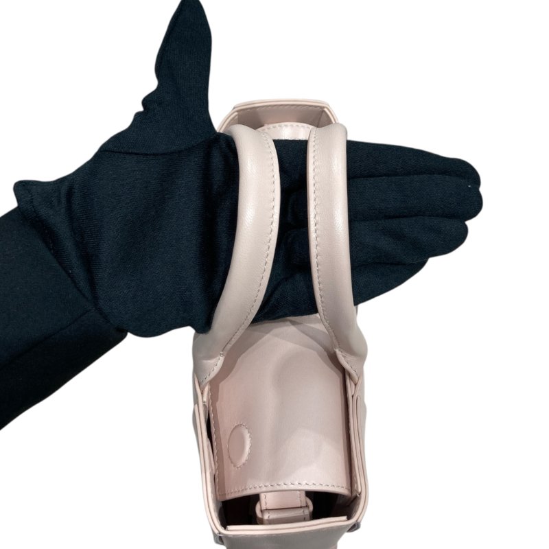 BOTTEGA VENETA 寶緹嘉 EAST-WEST ARCO TOTE BAG MINI 迷你編織格紋托特包 粉色 金釦-13