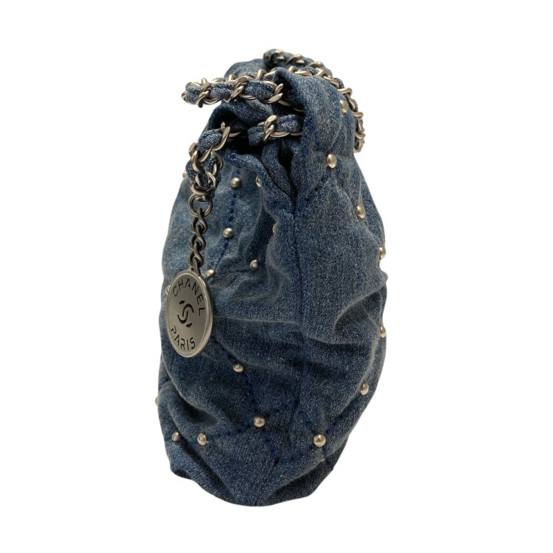 CHANEL 香奈兒 MINI 22 二代款 單寧帆布-5